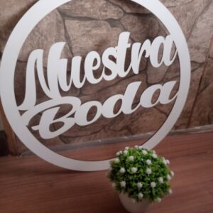 Letrero mdf